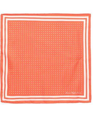Ralph Lauren Fular con motivo de lunares - Naranja