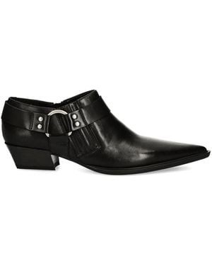 Vagabond Shoemakers Pointed-Toe Buckle Boots - Black