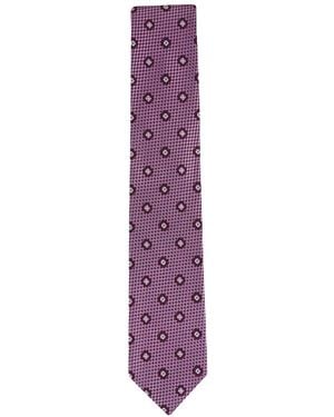 ZEGNA Floral Motif Tie - Purple