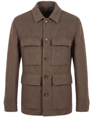 Montecore Four-Pocket Shirt Jacket - Brown