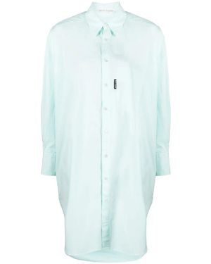 Palm Angels オーバーサイズ シャツドレス - ブルー