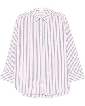 By Malene Birger Gestreepte Tailoring Van Biologisch Katoen - Wit