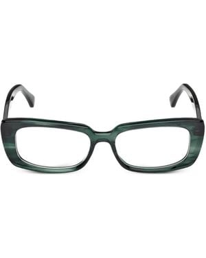 Max Mara Eyewear Lunettes De Vue À Monture Rectangulaire - Green