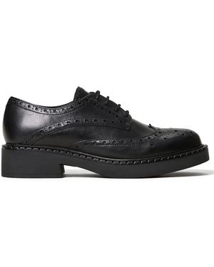 Twinset Leather Lace-Up Shoes - Black