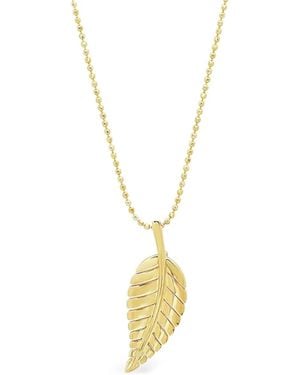 Jennifer Meyer Collana Leaf - Metallizzato