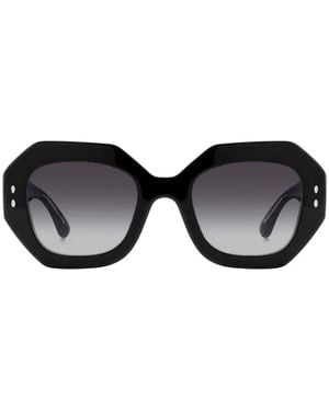 Isabel Marant Geometric-Frame Sunglasses - Black