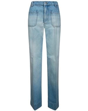 Victoria Beckham Pocket Jeans - Blue
