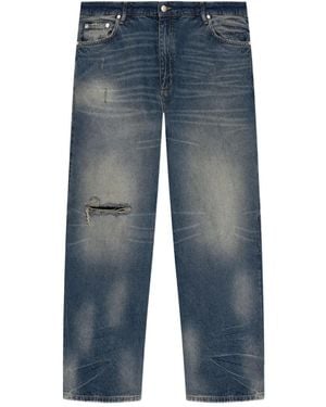 MISBHV Jeans in Distressed-Optik - Blau
