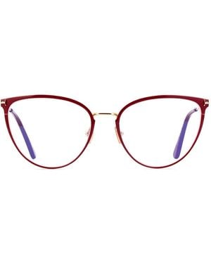 Tom Ford Gafas Con Montura Cat Eye - Rojo