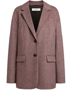 12 STOREEZ Buttoned Blazer - Brown