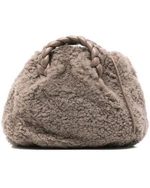 Hereu Bolso shopper con asa trenzada - Gris