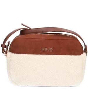 Liu Jo Sac À Bandoulière À Plaque Logo - Brown