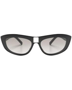 Givenchy Logo-Plaque Cat-Eye Sunglasses - Black
