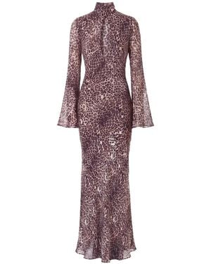 Nicholas Kleid Mit Leopardenprint - Lila