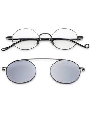 Eyepetizer Ginger + Clip-On Brille Mit Rundem Gestell - Schwarz