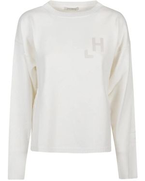 hinnominate Pullover mit Logo-Detail - Weiß