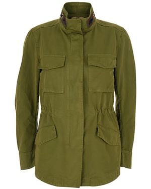 Bazar Deluxe Embroidered-Detail Jacket - Green