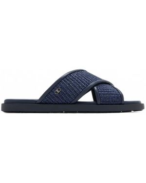 Ferragamo Gancini-Ornament Sandals - Blue