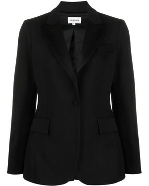 P.A.R.O.S.H. Blazer Met Enkele Rij Knopen - Zwart