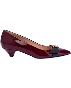 Love Moschino Leather Pumps - Purple