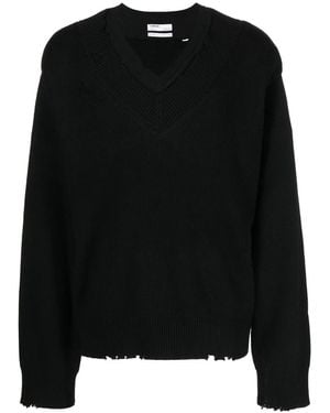 C2H4 Maglione Con Effetto Vissuto - Nero