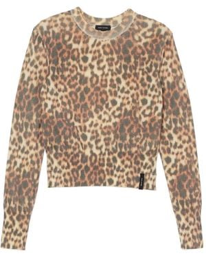 Marc Jacobs Leopard-Print Sweater - Natural