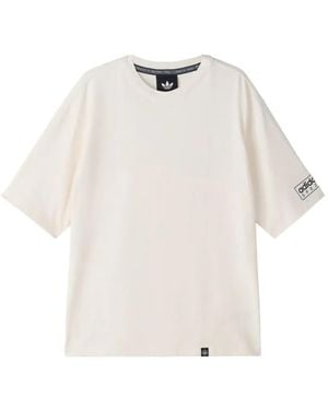 adidas T-Shirt Mod Spzl À Logo Imprimé - White