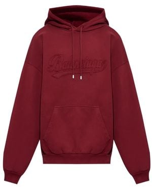 Balenciaga Logo-Embroidered Hoodie