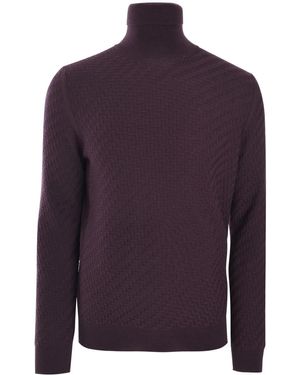 Corneliani タートルネック セーター - パープル