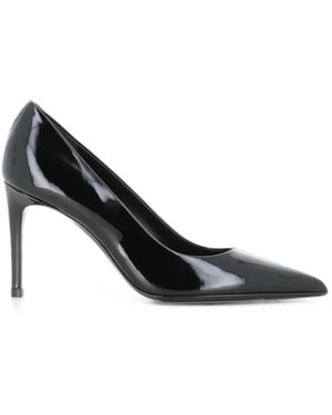 Sergio Levantesi Patent-Finish Pointed-Toe Pumps - Black