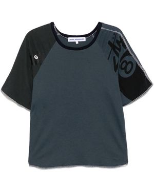Stain Shade Graphic-Print T-Shirt - Blue