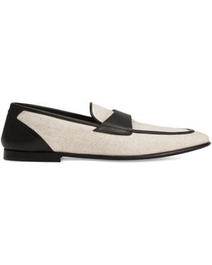 Dolce & Gabbana Zweifarbige Loafer - Weiß
