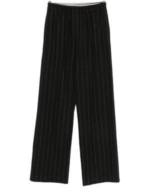 Alysi Pinstripe Pants - Black