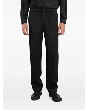 Lardini Elasticated-Waistband Pants - Black