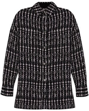IRO Check Pattern Jacket - Black