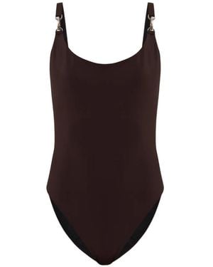 Tory Burch Clip Tank Swimsuit - Brown