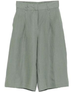 Peserico Short À Design Plissé - Green