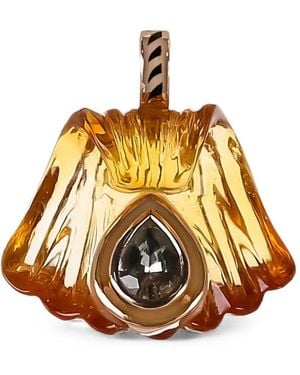 Dezso by Sara Beltran Capri Citrine And Sapphire Pendant - Metallic