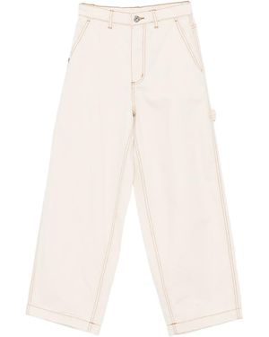 Chocoolate Wide-Leg Jeans - White