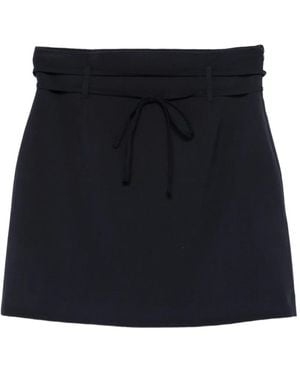 Twinset Tie-Fastening Belt-Loops Mini Skirt - Black