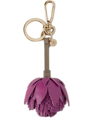 Mulberry Floral Keyring - Pink