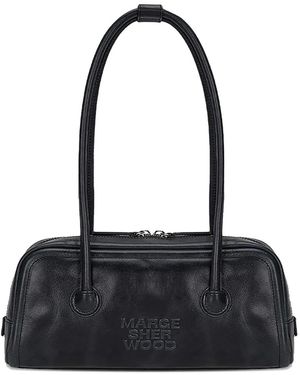 Marge Sherwood Zip Leather Shoulder Bag - Black