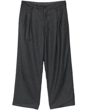 Yohji Yamamoto Wool Pleated Trousers - Grey