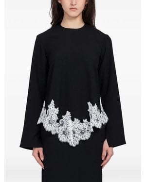 Beaufille Marni Lace-Trim Blouse - Black