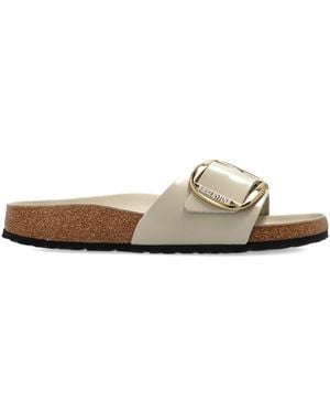 Birkenstock Buckle Leather Sandal - White