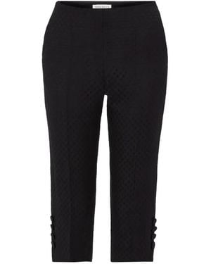 Nina Ricci Jacquard Cropped Pants - Black