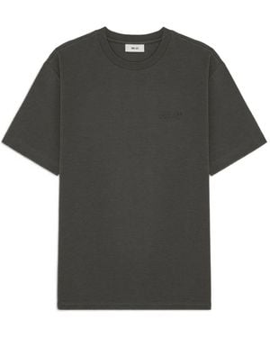 NN07 Logo-Embroidered T-Shirt - Black