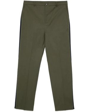 Valentino Garavani Side-Stripe Trousers - Green