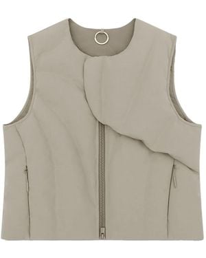 HELIOT EMIL Visus Sleeveless Gilet - Gray