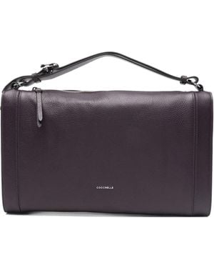 Coccinelle Elinor レザーショルダーバッグ M - ブルー